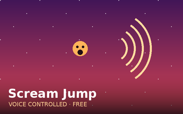 Scream Jump — voice controlled browser game